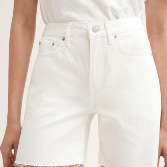 Everlane Pants - Everlane White Denim Shorts, Size 28